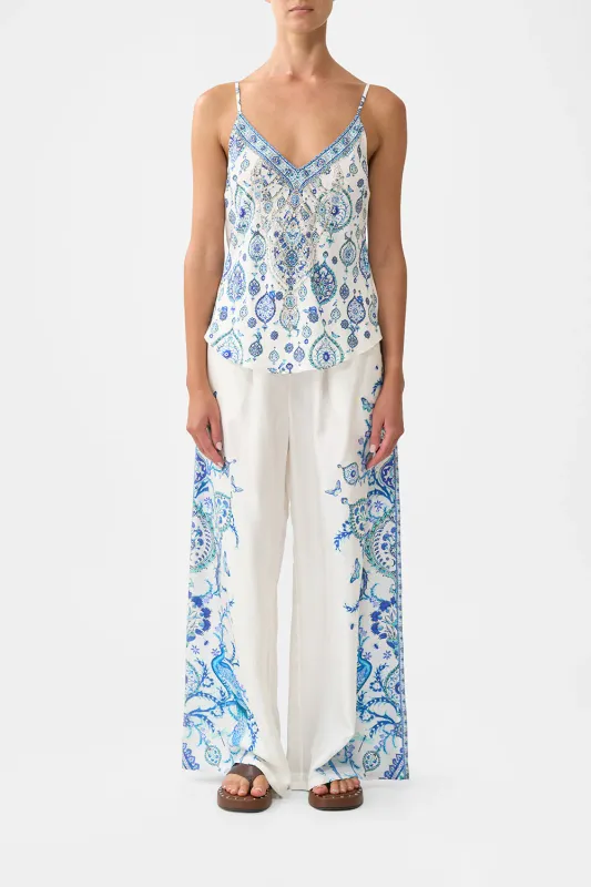 CAMILLA V-NECK BIAS CAMI - ISNIK LULLABY