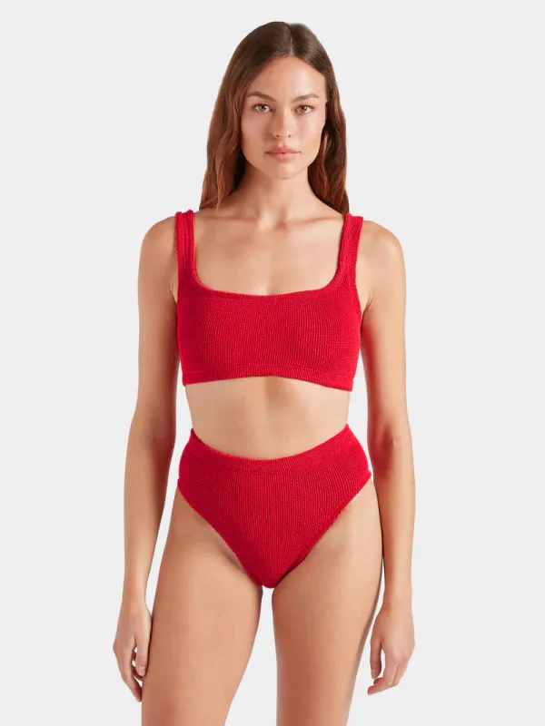 HUNZA G PATRICIA BIKINI RED