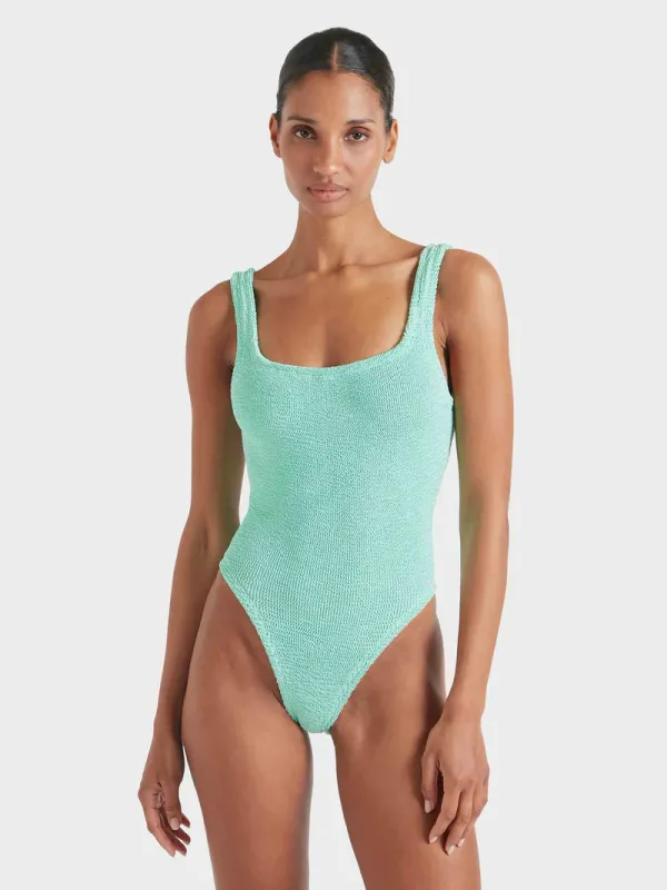 HUNZA G SQUARE NECK SWIM MINT