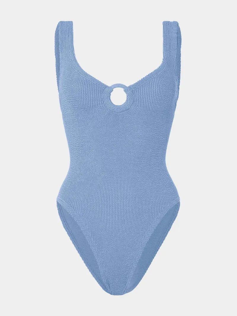 HUNZA G CELINE ONE PIECE CORNFLOWER