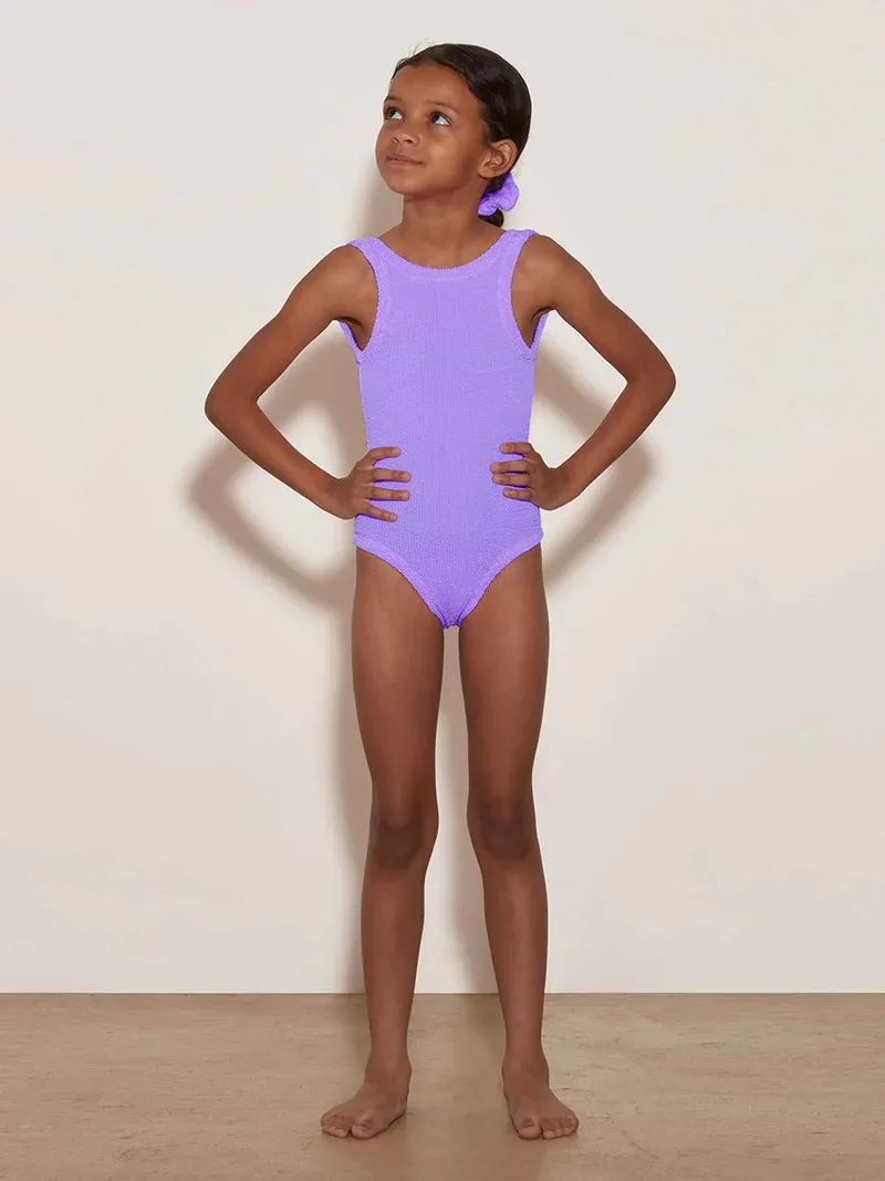 HUNZA G KIDS CLASSIC SWIM LILAC 3-6 YEARS