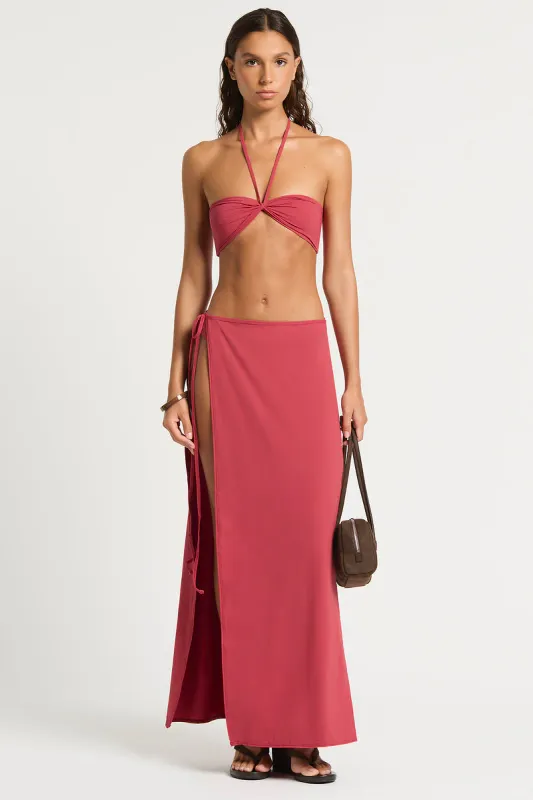 BOND EYE WYNN MAXI SKIRT - SIENNA / SCARLET