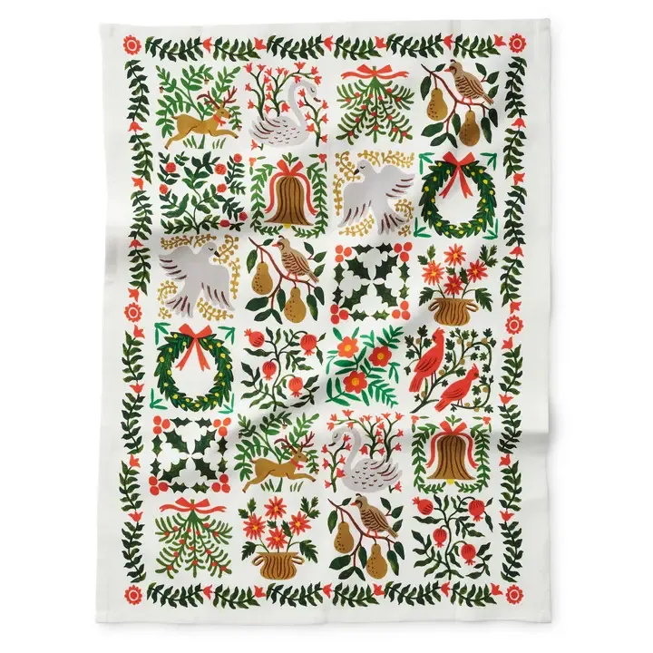 Riffle Paper Christmastide Tea Towel