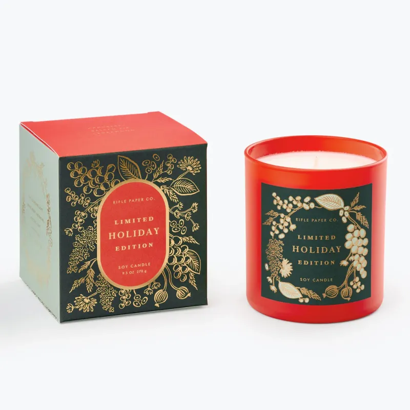 Riffle Paper Holiday 9 oz Glass Candle