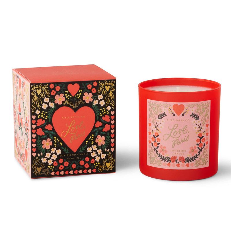 Riffle Paper Love, Paris 9 oz Glass Candle