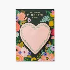 Riffle Paper Heart Sticky Notes