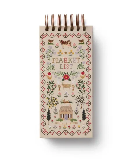 Riffle Paper Home Sweet Home Spiral Market Pad