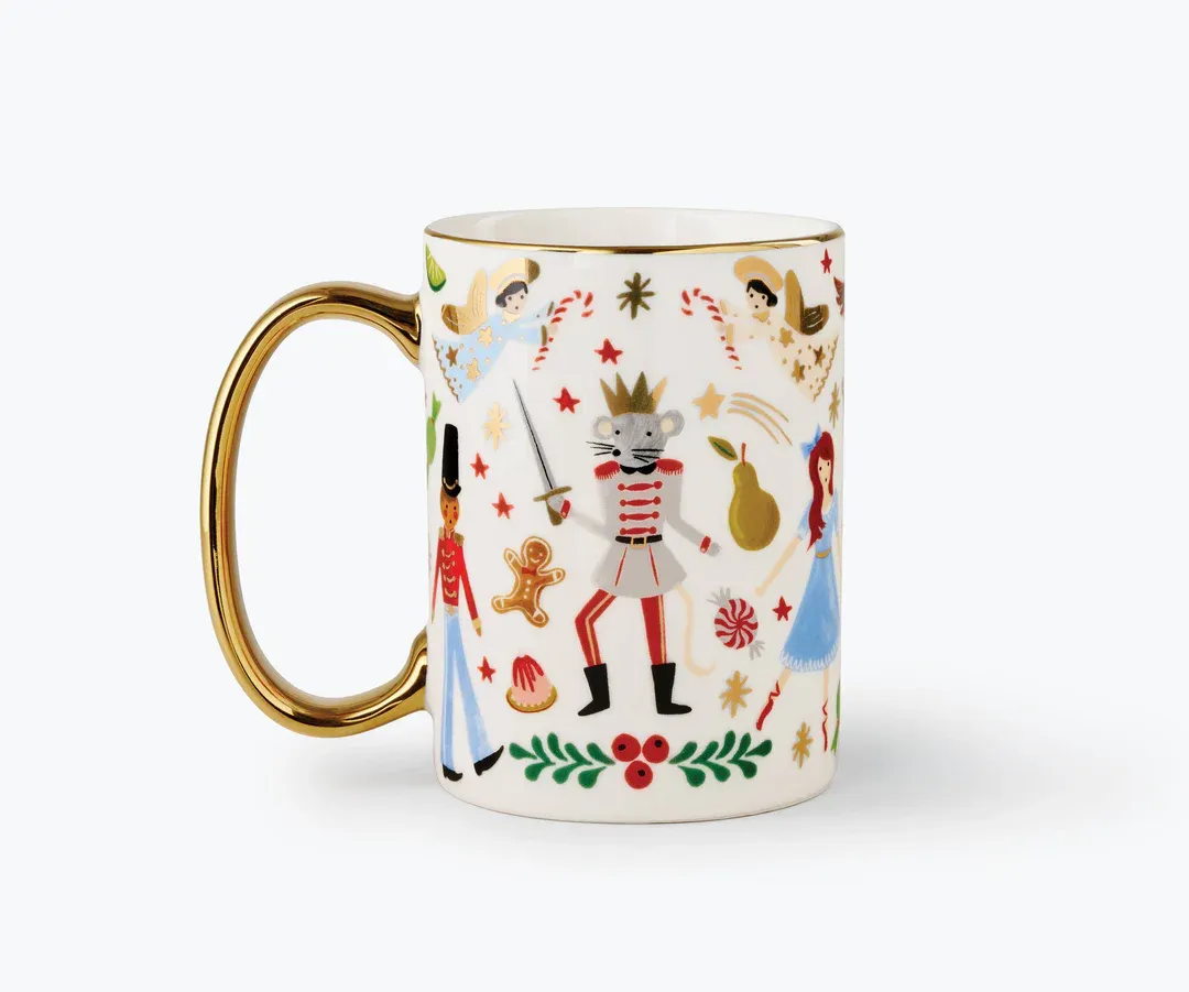 Riffle Paper Nutcracker Porcelain Mug