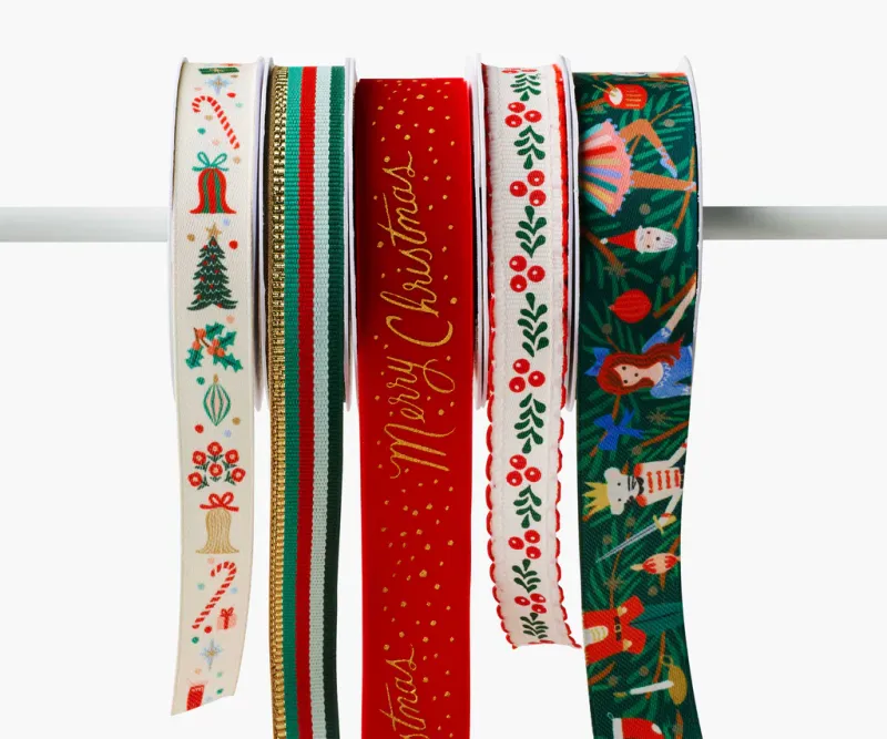 Riffle Paper Holiday Ribbon Set of 5
