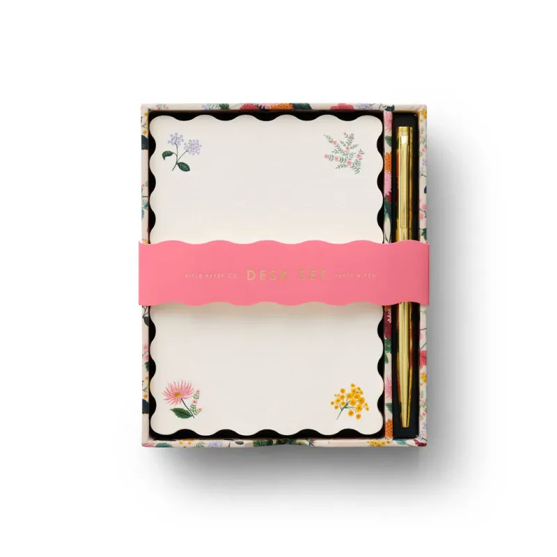 Riffle Paper Dahlia Note Writing Set
