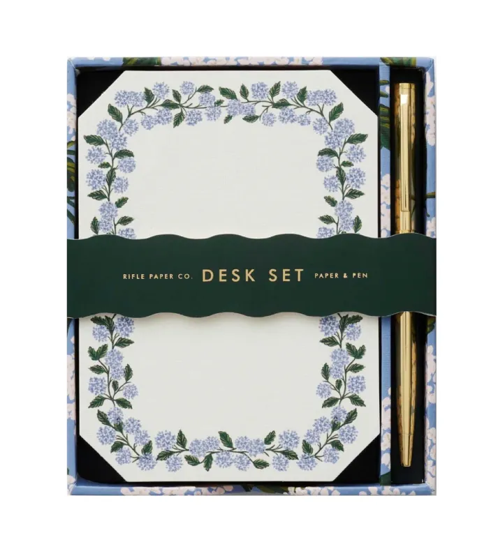 Riffle Paper Hydrangea Note Writing Set