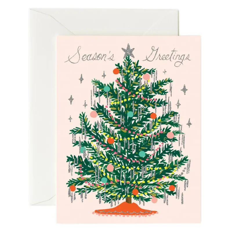 Riffle Paper Tinsel Tree Card