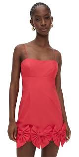 LOVE SHACK FANCY KENNEDI DRESS RED