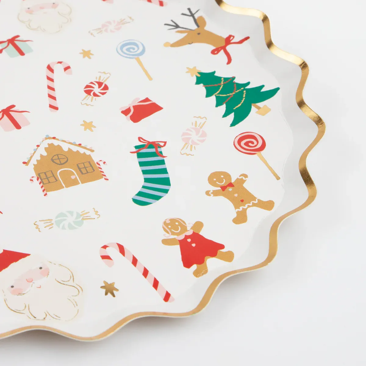MERI MERI JOLLY CHRISTMAS SIDE PLATES