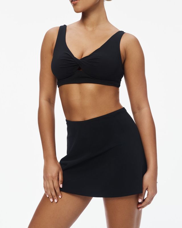 KARLA COLLETTO Basic A-Line Skirt Black
