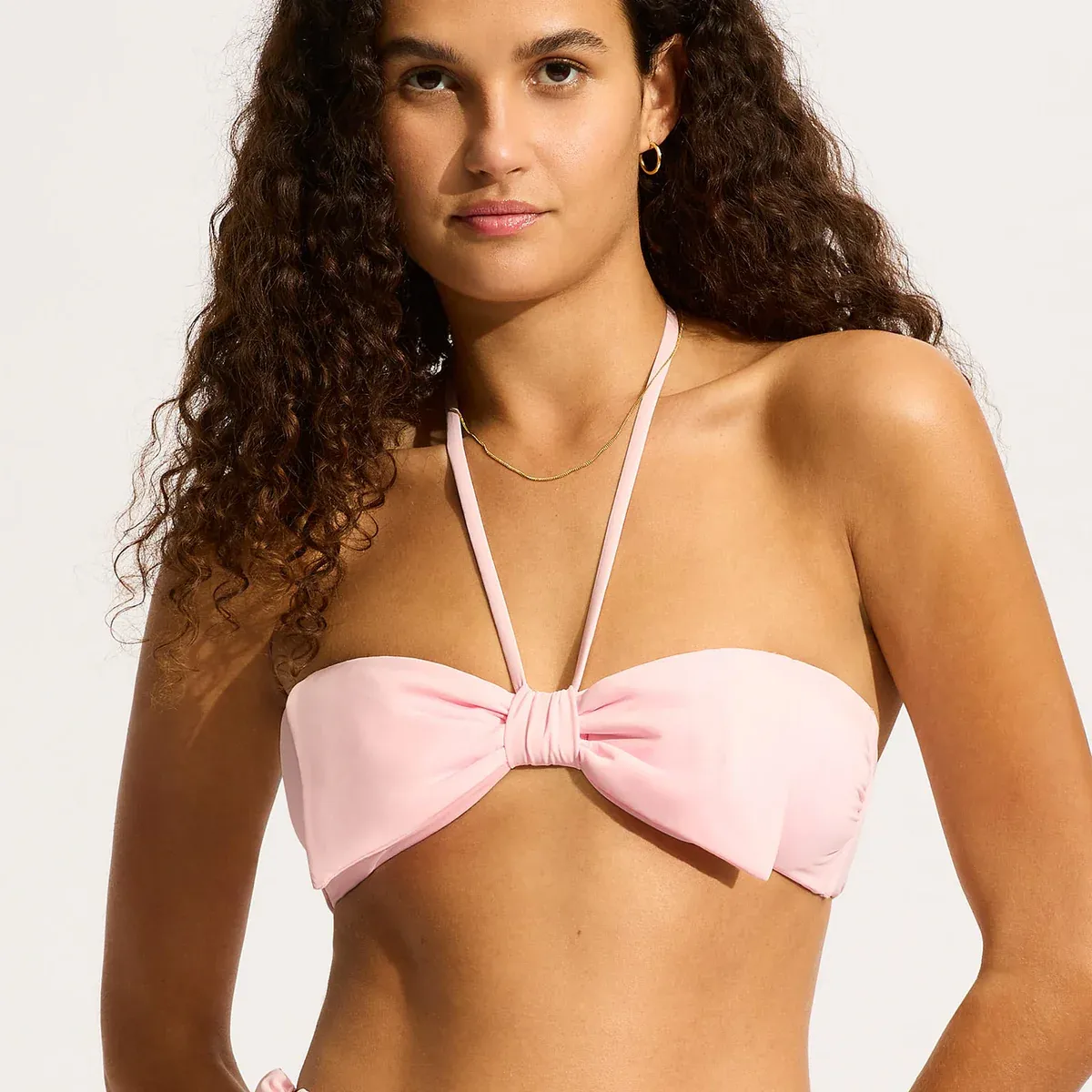 Seafolly Bow Front Bandeau Blossom