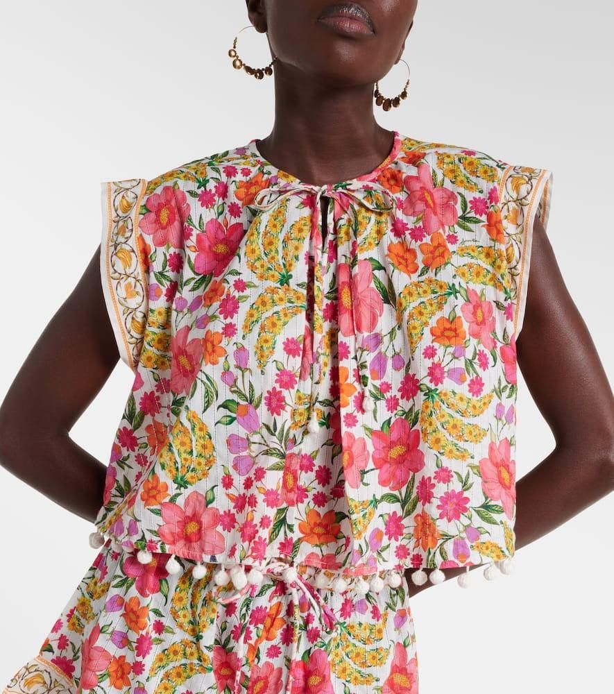 FARM RIO BANANA FLOWERS BLOUSE