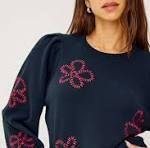 RAILS TIFFANY EMBROIDERED BLUE IRIS