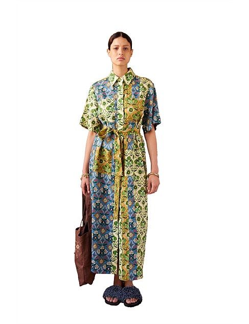 ALEMAIS ALI SPLICED SHIRTDRESS