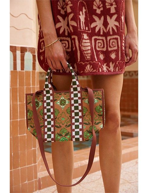 ALEMAIS CECE JACQUARD MINI TOTE