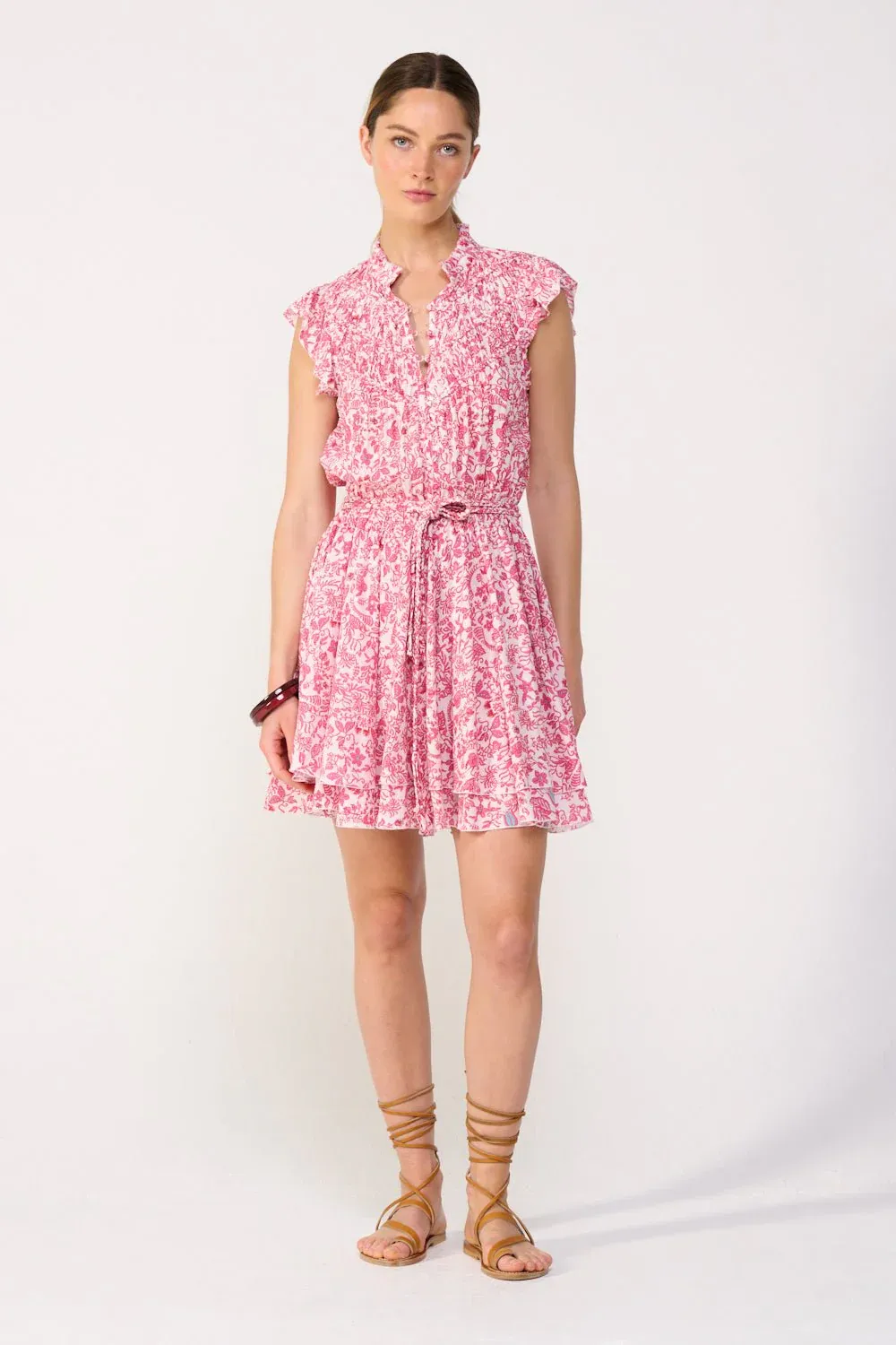 POUPETTE ST BARTH MINI DRESS CALLIE V PINK TIARE