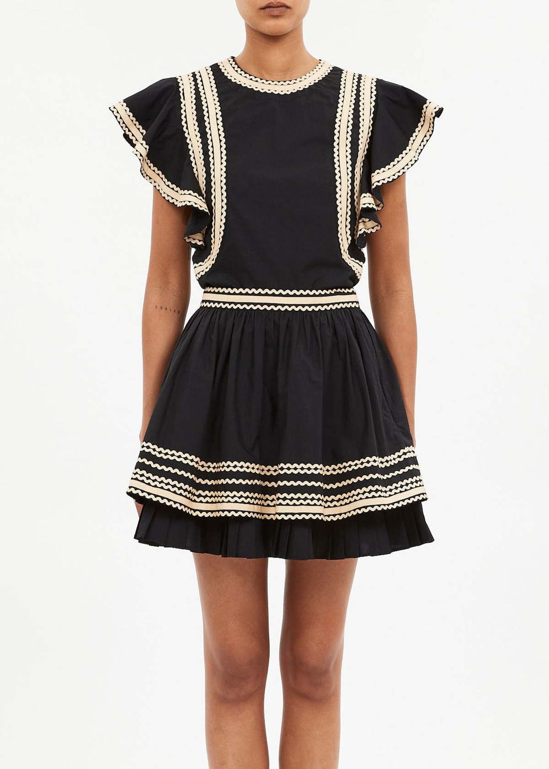 Ulla Johnson Adaleigh Mini Skirt NOIR