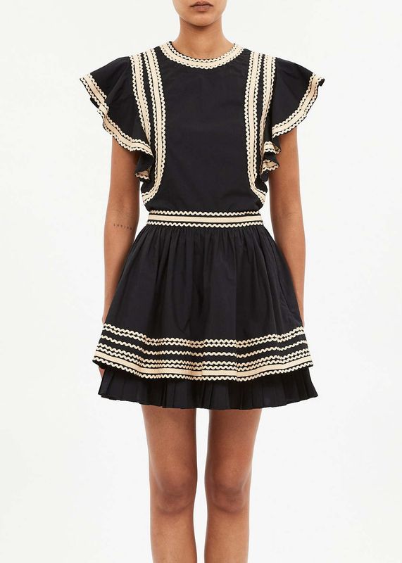 Ulla Johnson Adaleigh Mini Skirt NOIR