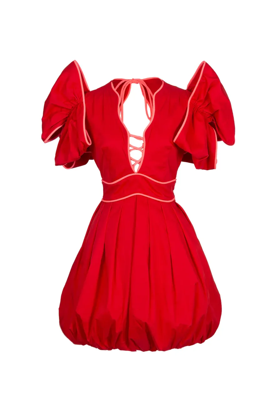 Celia B Orbit Dress Red