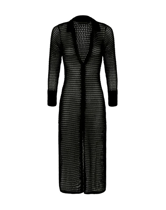 Vix knit jenne chemise black