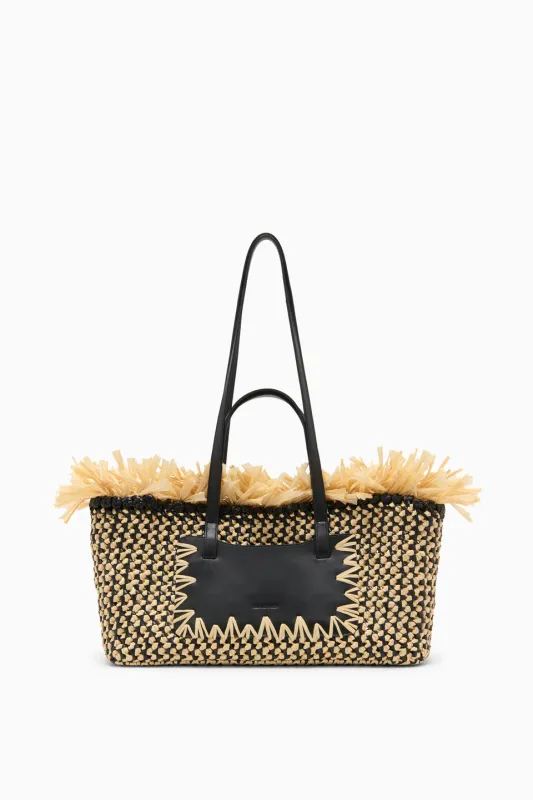 Ulla Johnson Lali Small E/W Tote NOIR NATURAL