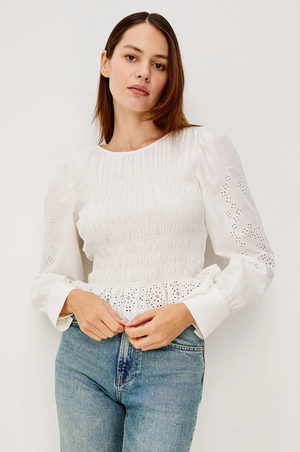 RAILS TABI WHITE EMBROIDERY
