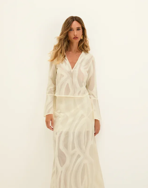 Vix solid avila lg skirt multi