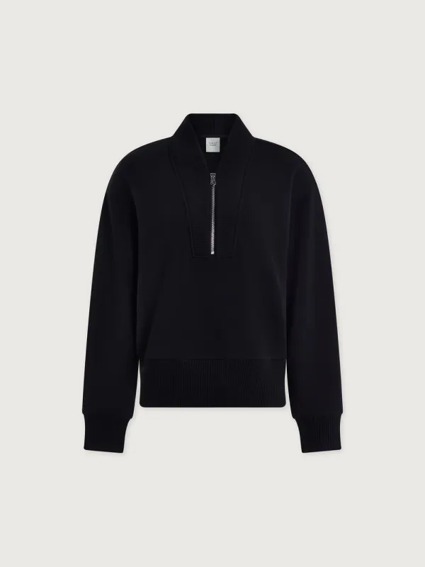 Varley sally half zip sweat Black