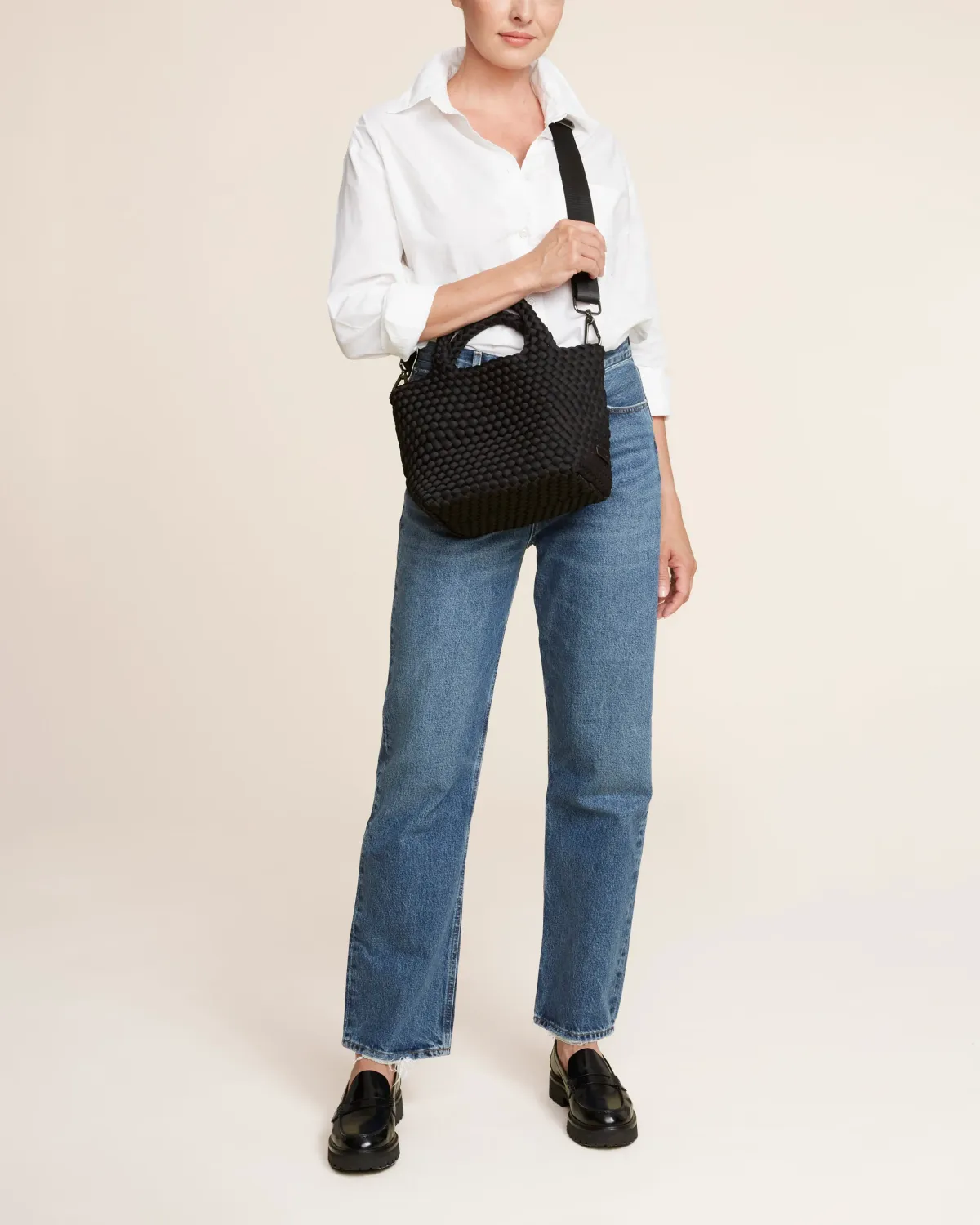 NAGHEDI  ST. BARTHS SMALL TOTE ONYX