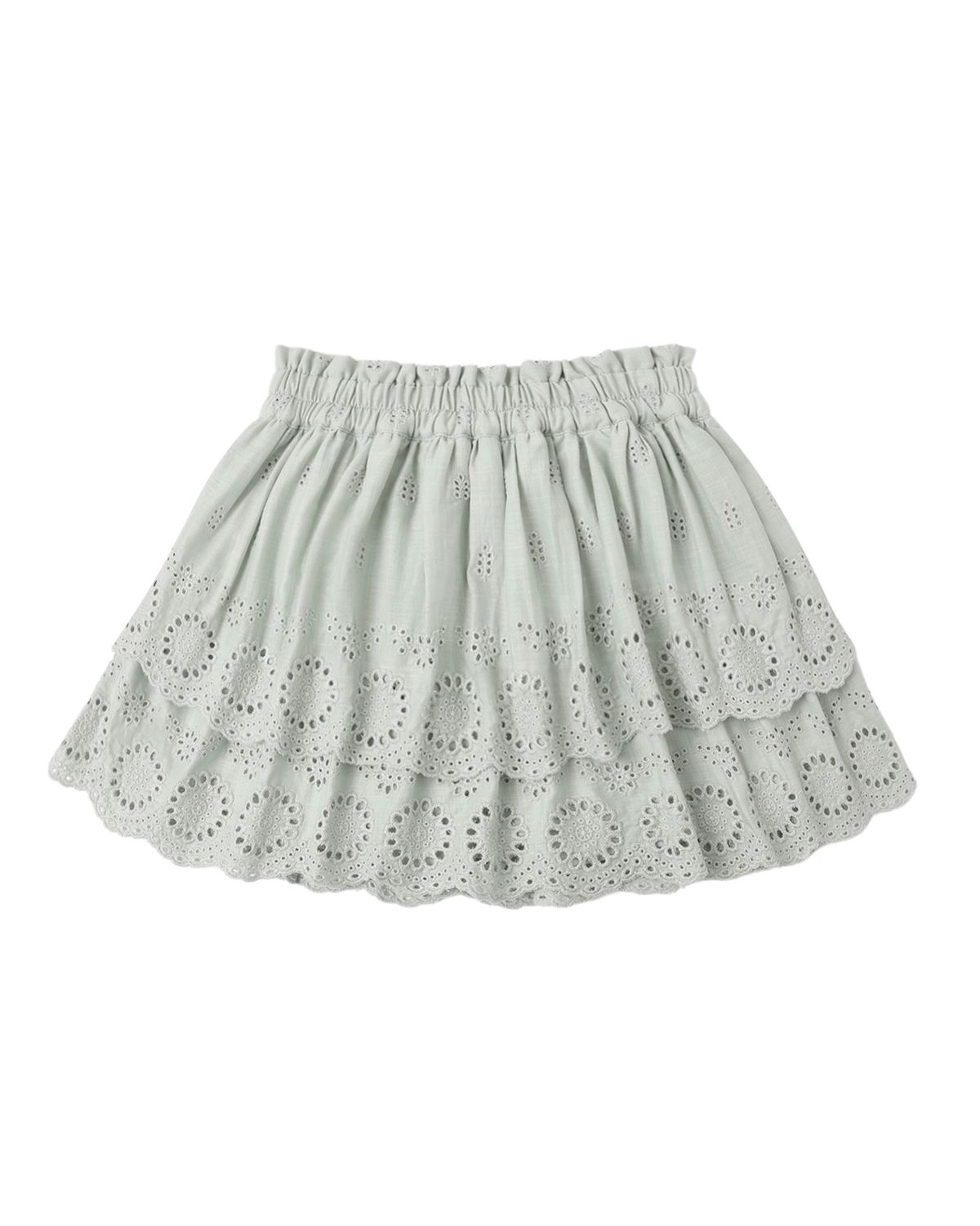 RYLEE &amp; CRU ROSE MINI SKIRT SEAFOAM