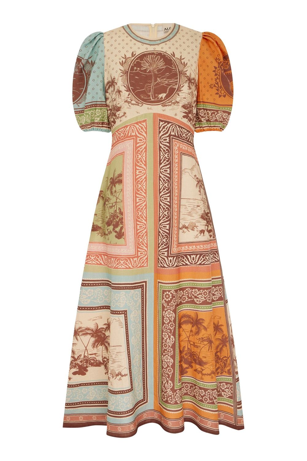 ALEMAIS ALBERTA MIDI DRESS