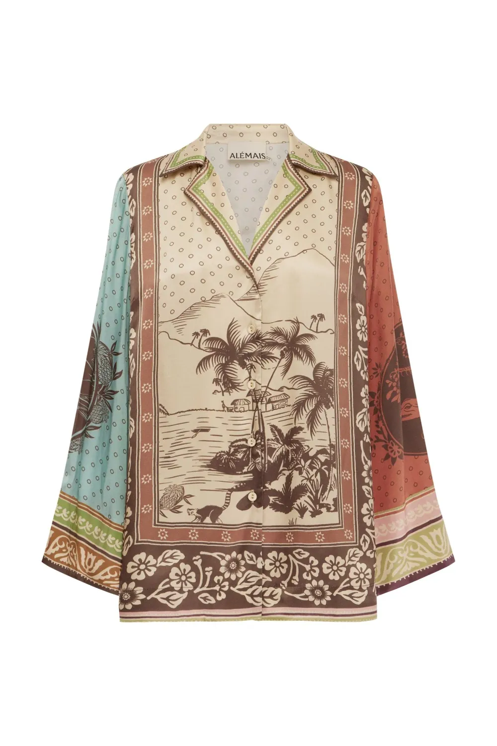 ALEMAIS ALBERTA SILK SHIRT