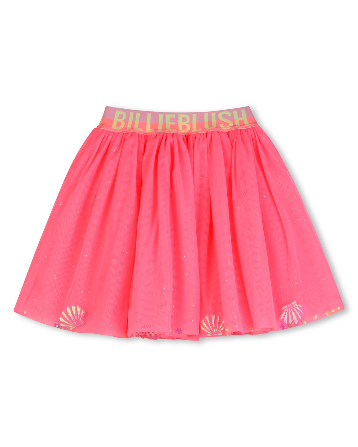 BILLIE BLUSH GLITTER MESH SKIRT