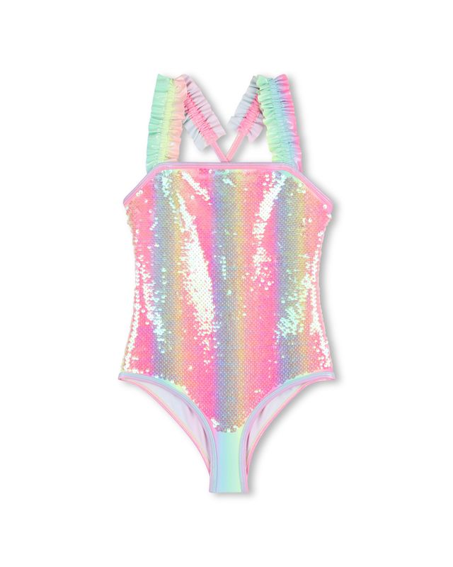 BILLIE BLUSH SEQUIN ONE PIECE SWIMSUIT