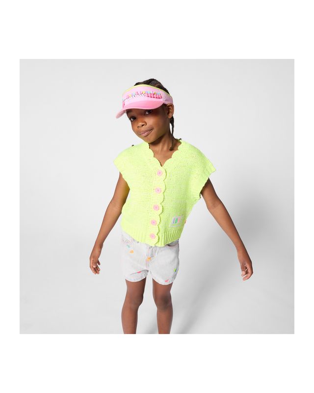 BILLIE BLUSH BEADED VISOR