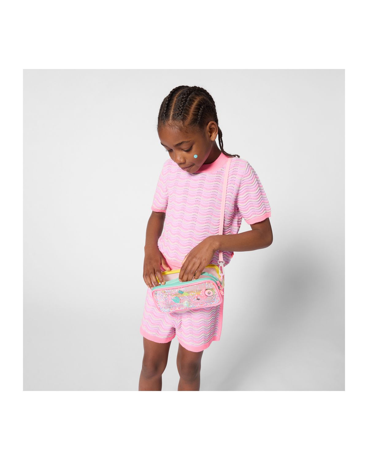 BILLIE BLUSH CROCHET SS TSHIRT