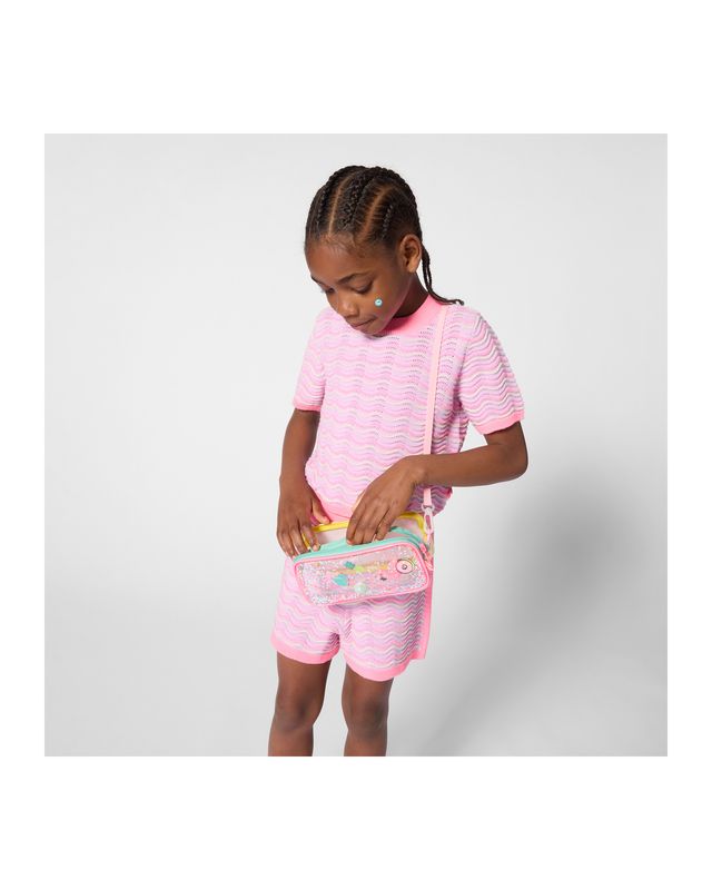 BILLIE BLUSH CROCHET SS TSHIRT