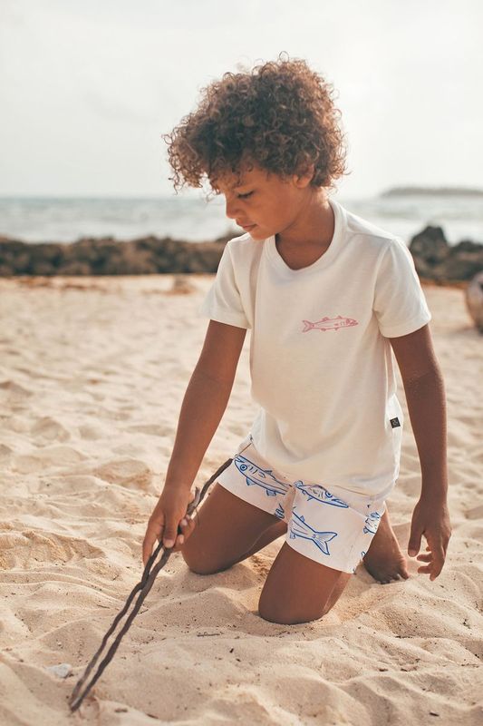 PEPITA &amp; ME COTTON T-SHIRT - BARRACUDA