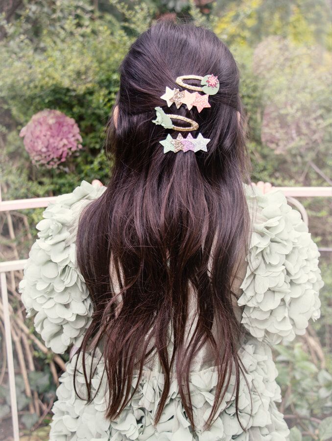 Rockahula Rainbow Shimmer Star Clips