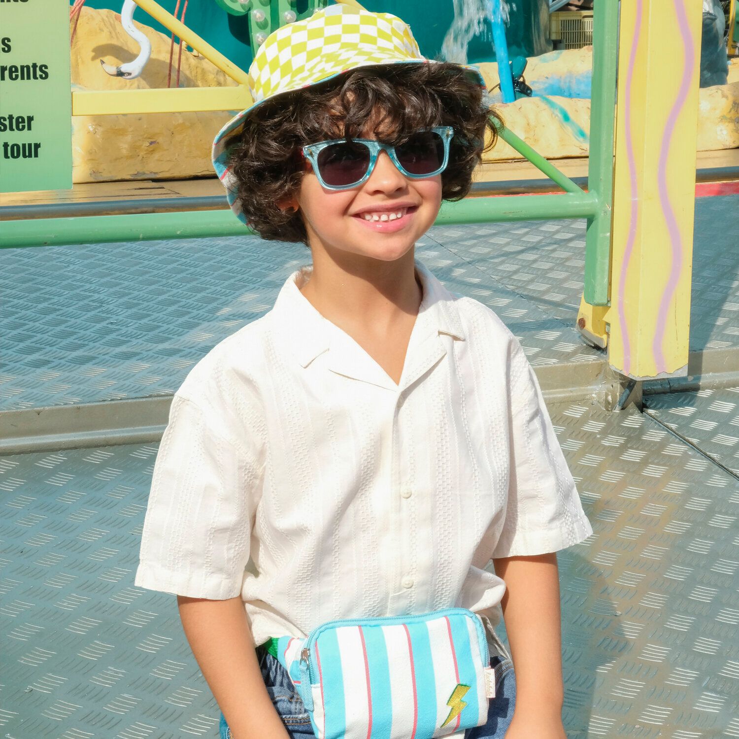 Rockahula Lightning Stripe Reversible Bucket Hat 7-10 Years