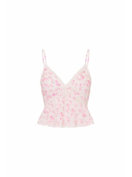 LOVE SHACK FANCY ELSETTE TOP RUSTIC ORCHID