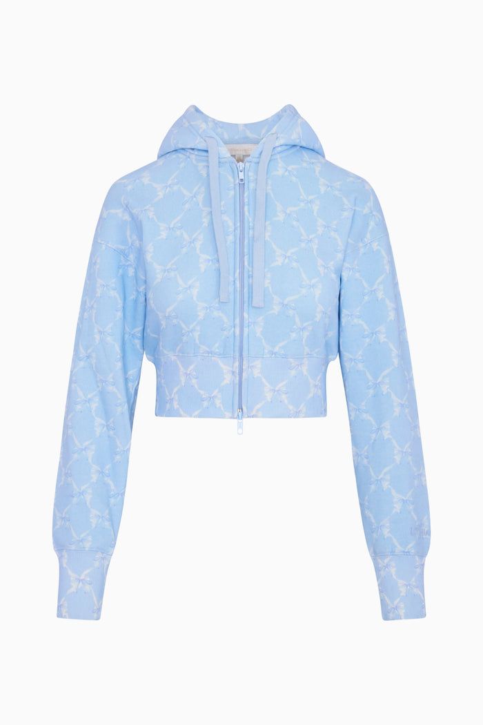 LOVE SHACK FANCY ARIENNE HOODIE CHILLED BLUE