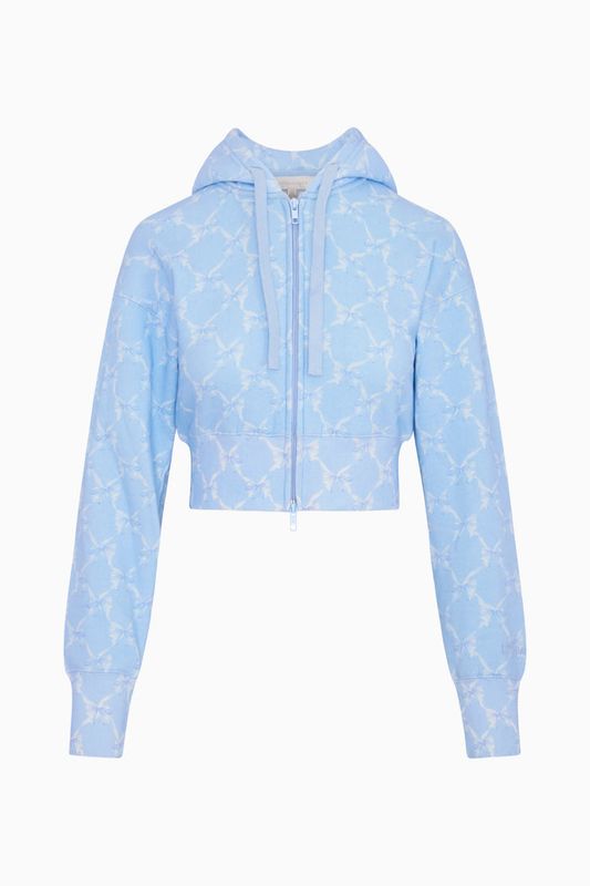 LOVE SHACK FANCY ARIENNE HOODIE CHILLED BLUE
