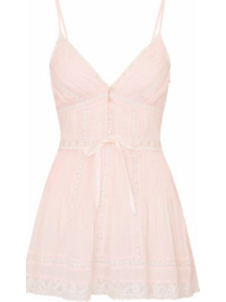 LOVE SHACK FANCY ZIRELLE DRESS PINK