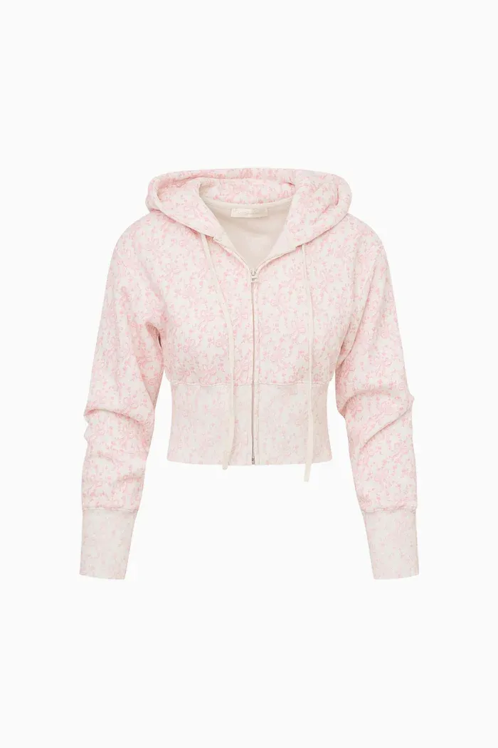 LOVE SHACK FANCY ARIENNE HOODIE CHANTILLY